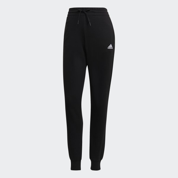 Svart Essentials French Terry Logo Pants