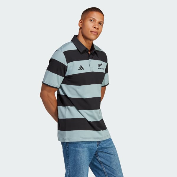 Polo rugby all black hot sale adidas