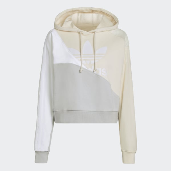 Beige Adicolor Split Trefoil hættetrøje