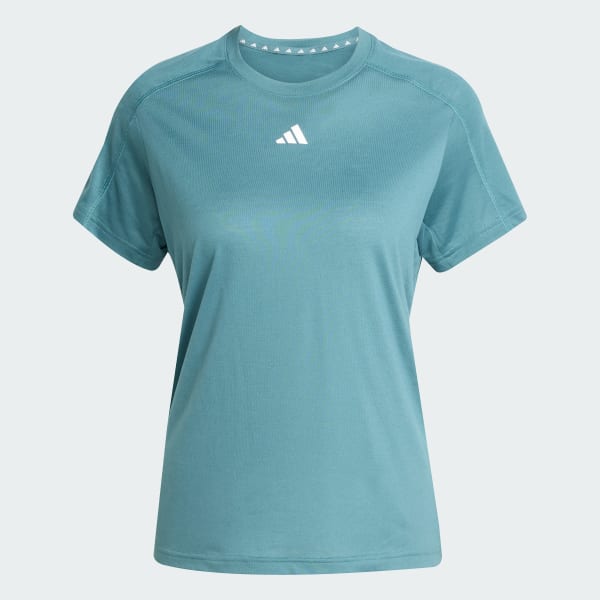 Green AEROREADY Train Essentials Minimal Branding Crewneck Tee