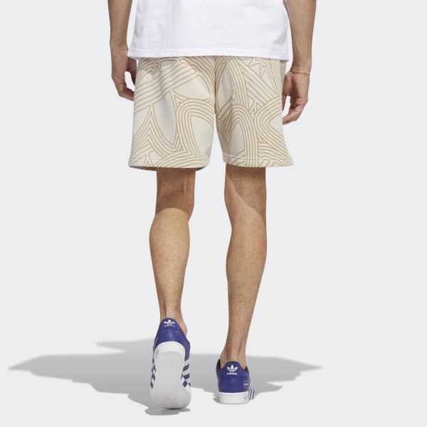 Beige Short Original Athletic Club Allover Print UV015