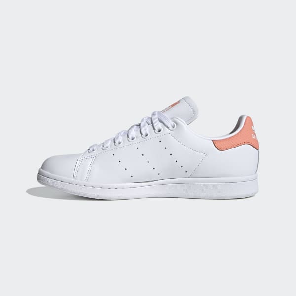 Women's Stan Smith Cloud White and Chalk Coral Shoes | adidas US
