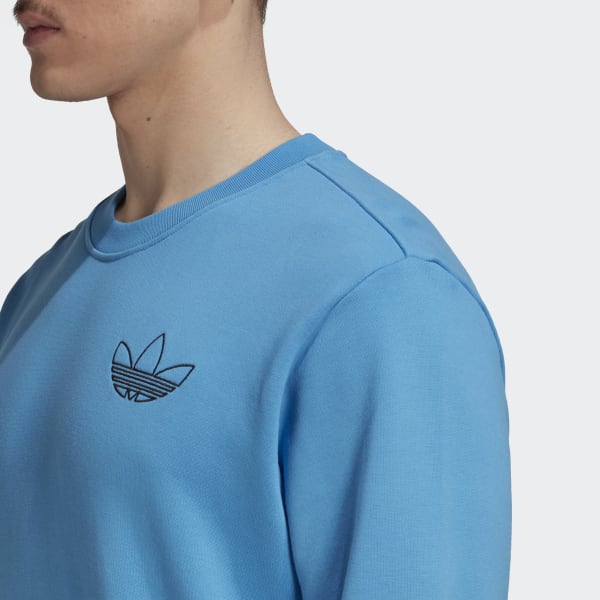 Niebieski Trefoil Series Style Crew Sweatshirt VB528