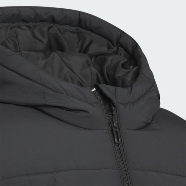 Schwarz 3-Streifen Padded Jacke