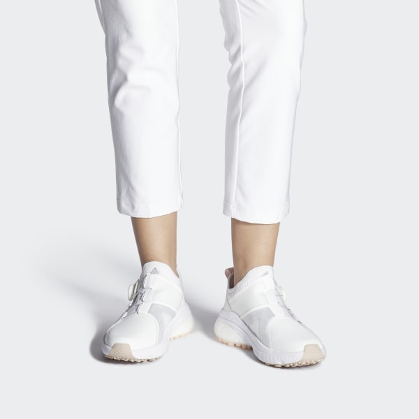 Adidas Women's Response BOA Golf Shoes F33310 White Silver Pink 9.5 M