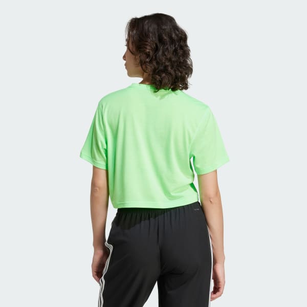 Verde Camiseta de Entrenamiento Train Essentials Boxy