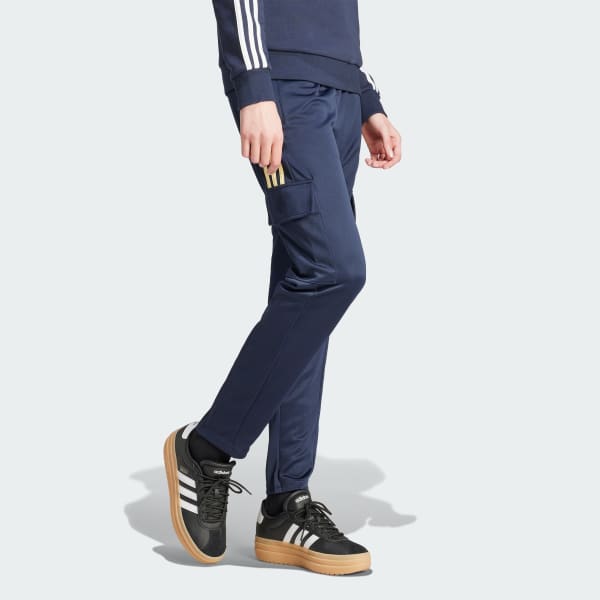 Blue Tiro Cargo Tracksuit Bottoms