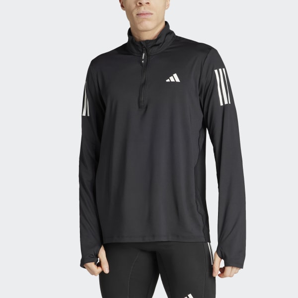 adidas Own the Run Half-Zip Jacket - Black | Free Shipping