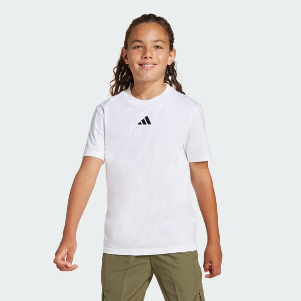 Branco T-shirt Essentials – Criança