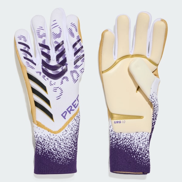 Blanco Guantes de Arquero Predator Pro