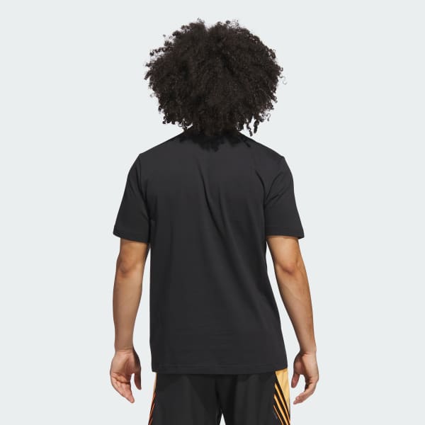 Schwarz Basketball Gallery Grafik T-Shirt