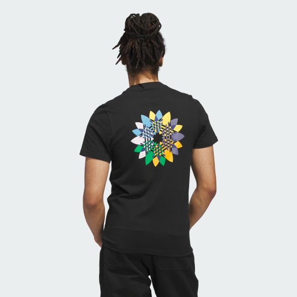 Negro Polo Skateboarding Pinwheel Trifolio