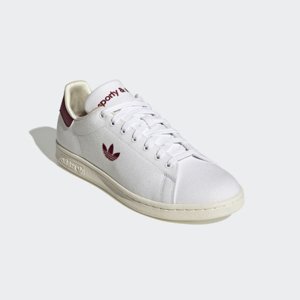 Stan smith burgundy white sales
