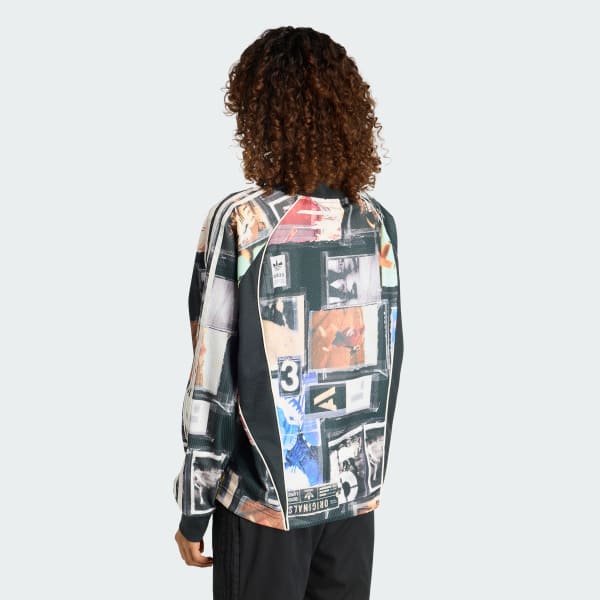 Đen Áo Sweatshirt MESH GFX JERSEY LS