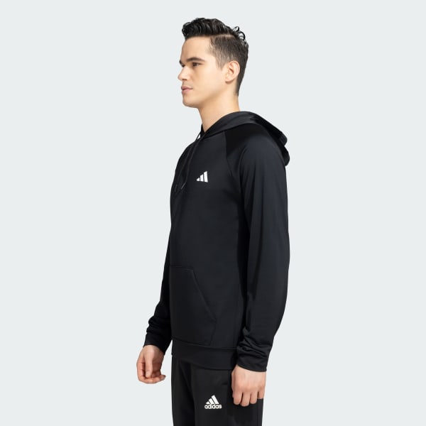 adidas GYM TRAINING SMALL LOGO HOODIE Black adidas India