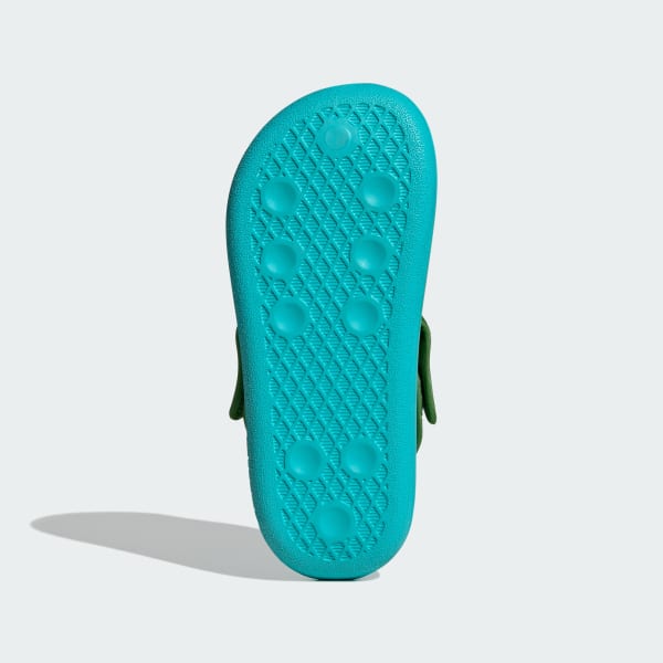 สีเทอร์คอยส์ รองเท้าแตะสำหรับเด็ก Adifom Adilette X Minecraft