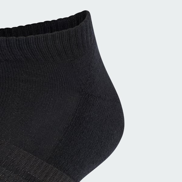 Negro Medias de caña con amortiguación Essentials, paquete de 3 pares
