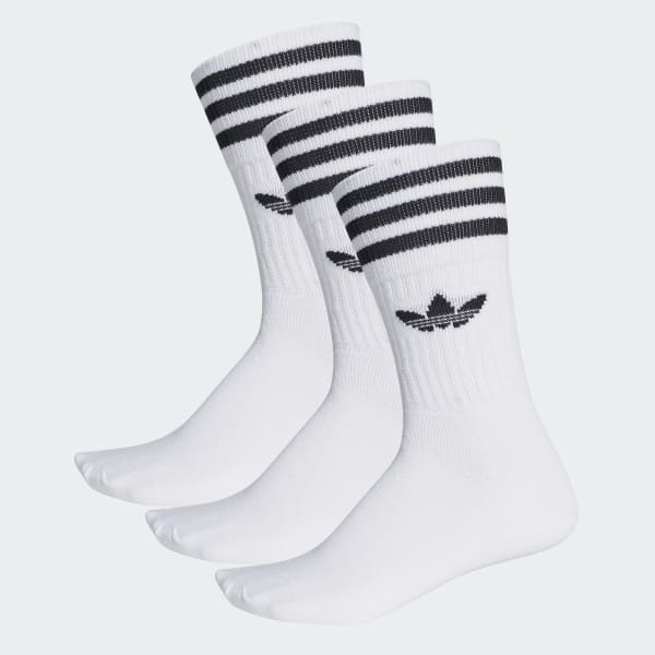 Blanco Calcetines largos Solid 3 Pares (UNISEX)