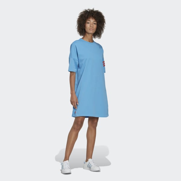 Niebieski Adicolor Neuclassics Tee Dress CZ044
