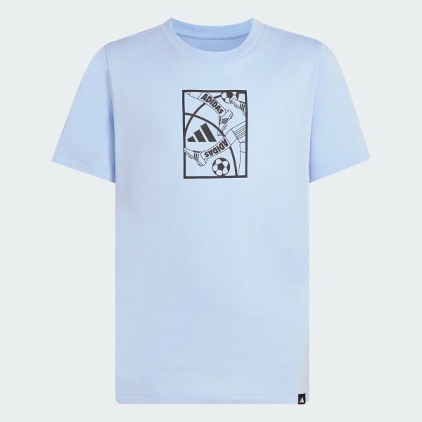 Blue FOOTBALL GRAPHIC T-SHIRT JUNIOR
