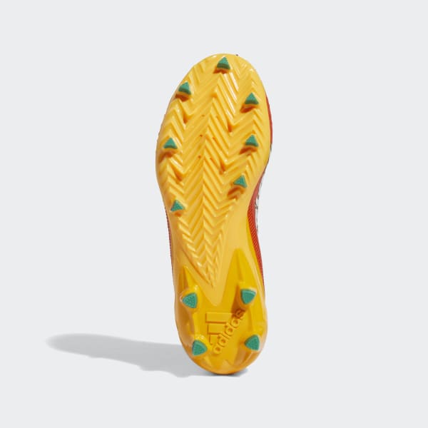 orange adidas football cleats