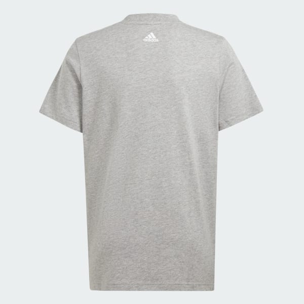 Gris Playera Essentials Dos Colores Logo Grande Algodón