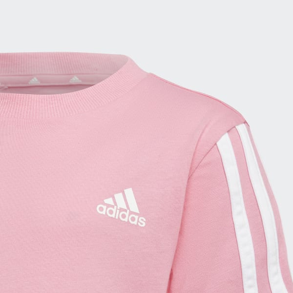 Pembe Essentials 3 Bantlı Tişört