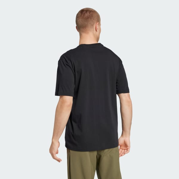 Preto Camiseta Terrex com logotipo clássico