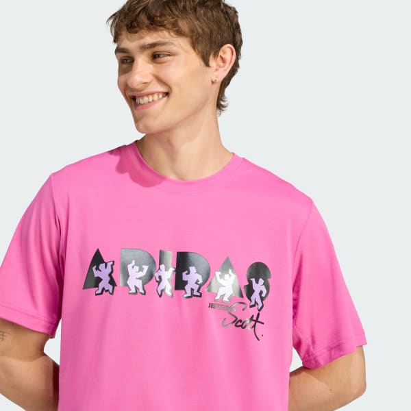 adidas x Jeremy Scott Tee - Pink | Free Shipping with