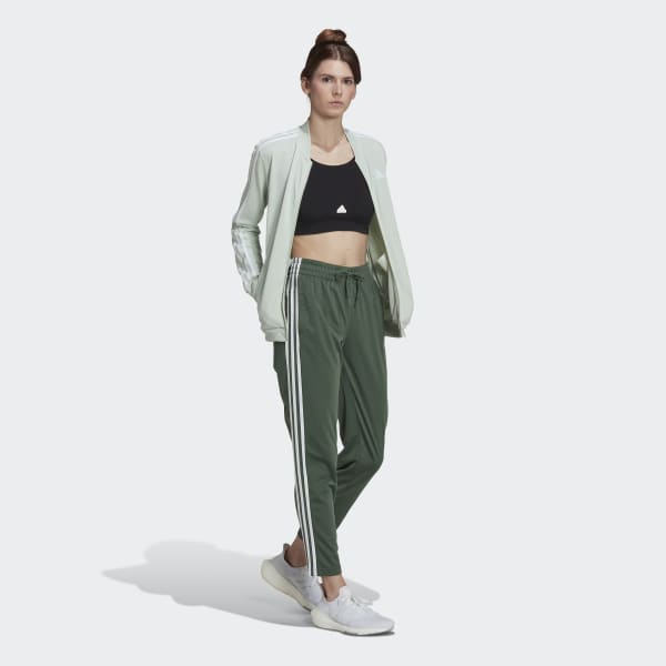 Verde Fato de Treino 3-Stripes Essentials