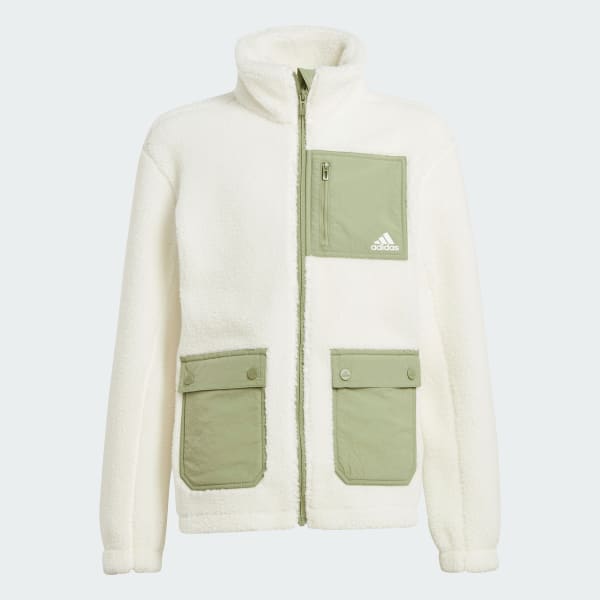 Bianco Giacca Fleece Junior