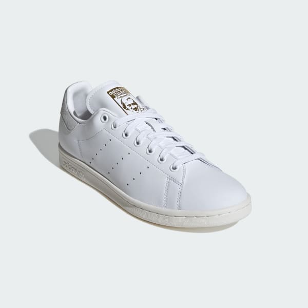 Adidas originals stan smith comfort trainers in white and grey best sale