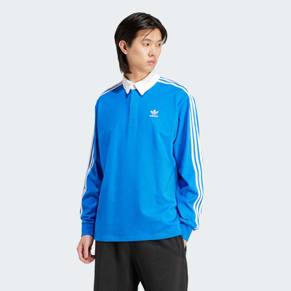 Adidas polo shirts blue shop
