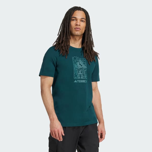 adidas Terrex Graphic Tee - Green | Free Shipping with