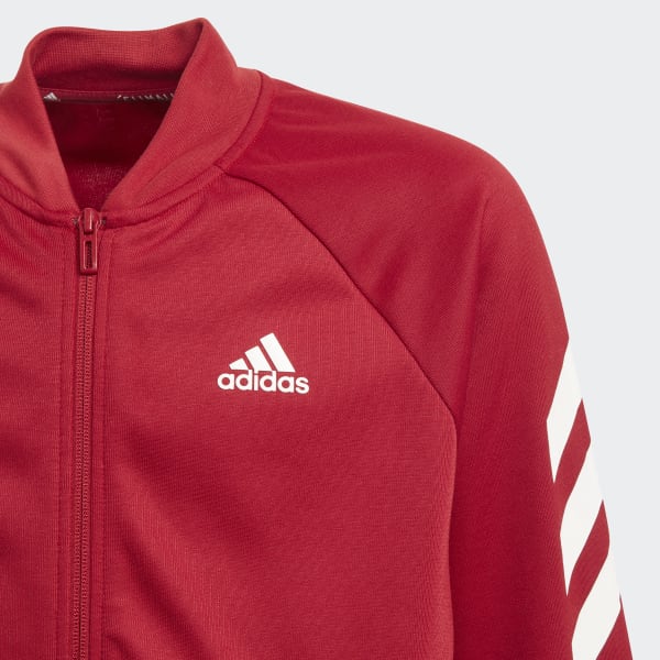 burgundy adidas suit