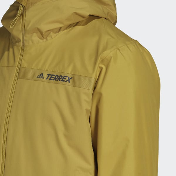 Zielony Terrex Multi RAIN.RDY Primegreen Insulated 2L Rain Jacket AV599