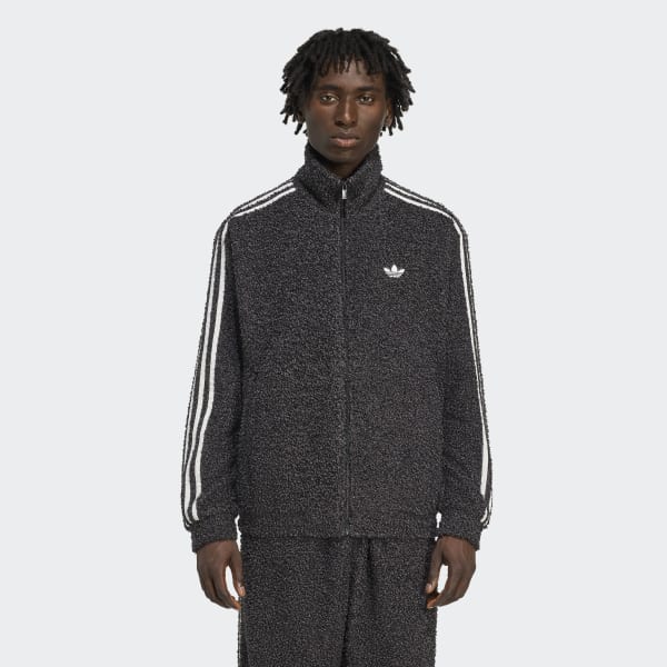 adidas Boucle Firebird Tracktop - Black | Free Shipping with
