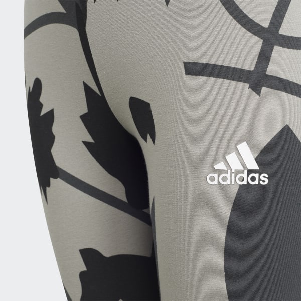Gra Future Icons Sport Cotton 3-Stripes Wild Shapes Allover-Print Tights JAS56