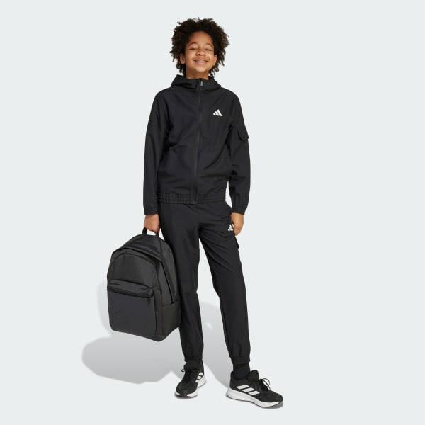 Black Kids Woven Cargo 트랙 수트