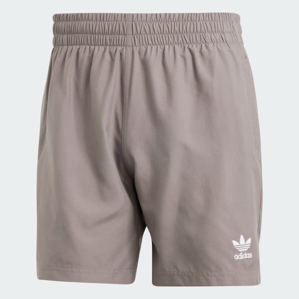 Brown Adicolor Essentials Solid Swim Shorts