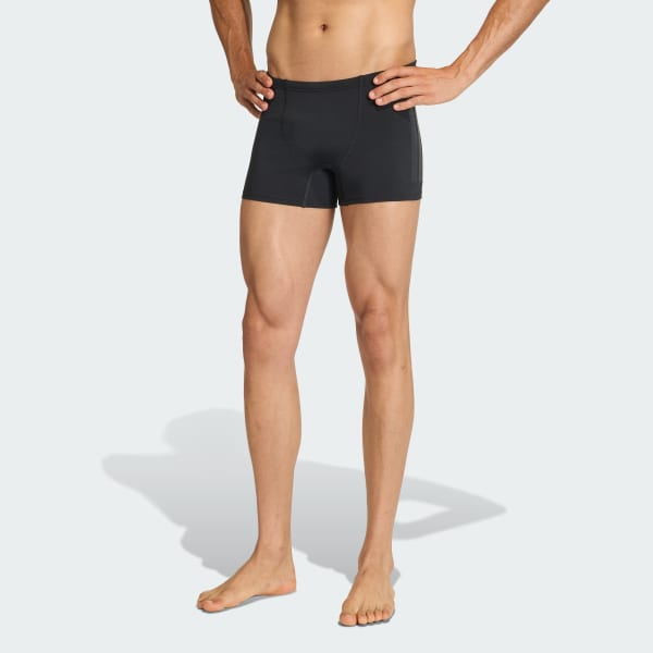 Schwarz RIPSTREAM BOXER-BADEHOSE
