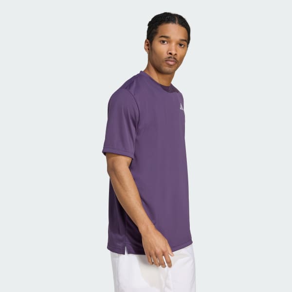 Morado Polera de Tenis Club Climacool