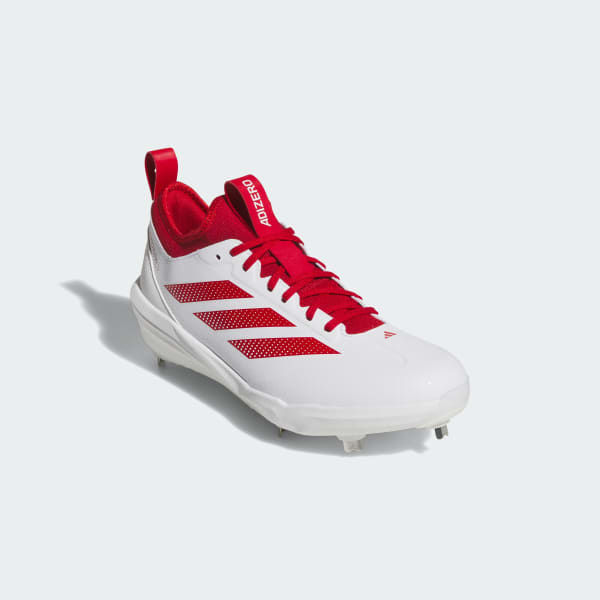 White Adizero Impact 2.0 baseball Cleats