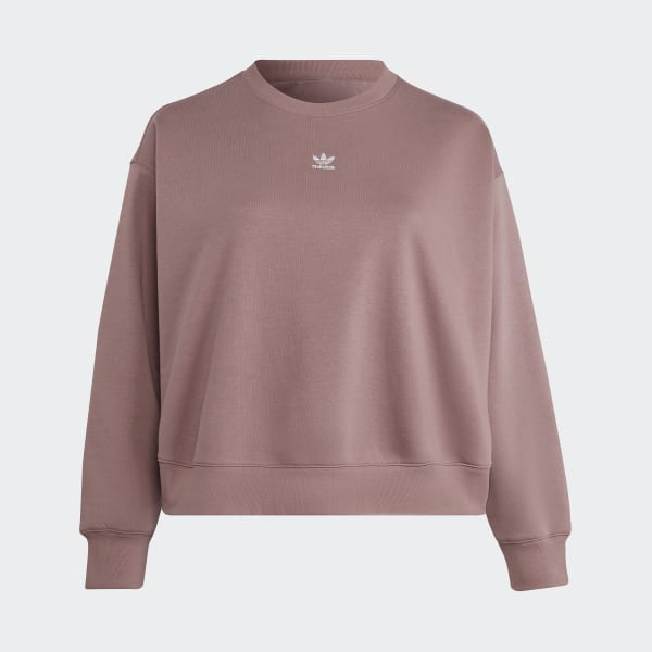 Fioletowy Adicolor Essentials Crew Sweatshirt (Plus Size) N4176