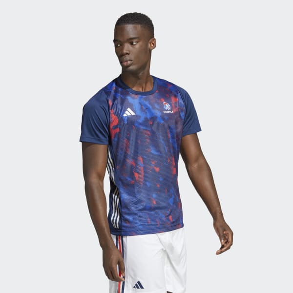 blauw Frankrijk Handbal T-shirt