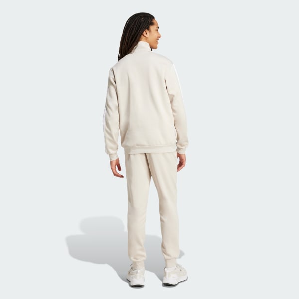 bézová 3-STRIPES FLEECE TRACKSUIT