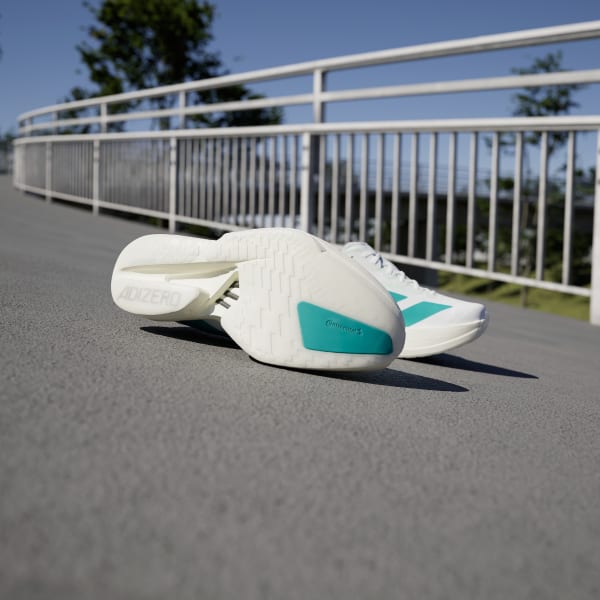White Adizero Adios Pro 4 Shoes