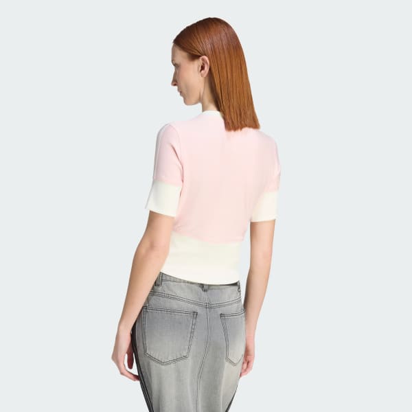 Rosa CAMISA DE BOTONES CUELLO EN V