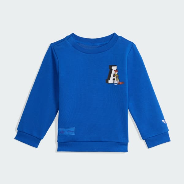Azul Conjunto con cuello redondo para niños de adidas Disney