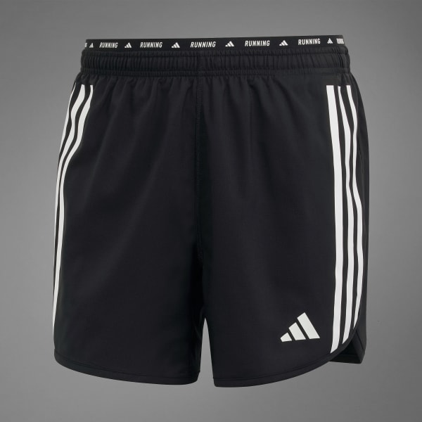 adidas Own the Run 3-Stripes 2-in-1 Shorts - Black